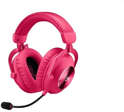 Logitech - PRO X 2 LIGHTSPEED Wireless magenta gamer headset - 981-001275