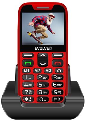 Evolveo EasyPhone XR EP601 2,3" piros mobiltelefon