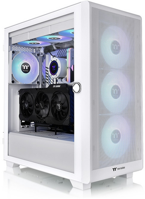 Thermaltake - S250 TG ARGB - Snow fehér számítógépház - CA-1Y6-00M6WN-00