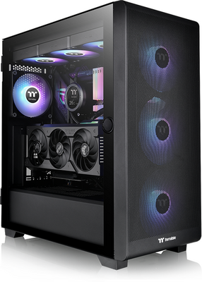 Thermaltake - S250 TG ARGB - Fekete számítógépház - CA-1Y6-00M1WN-00