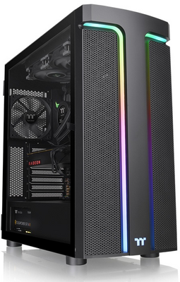 Thermaltake - H590 TG ARGB - Fekete számítógépház - CA-1X4-00M1WN-00