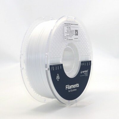 Gembird - High Speed ABS filament Fehér 1,75mm 1kg - 3DP-ABS1.75HY-01-W