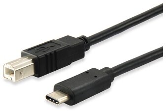 Equip Átalakító Kábel - 12888207 (USB-C -> USB-B 2.0 kábel, apa/apa, 1m)