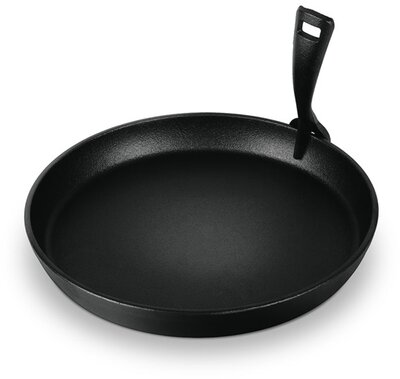 Berlinger Haus LP-BH-189 levehető nyéllel, 21 cm, fekete öntöttvas kerek grill sütőlap