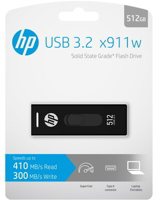 PNY HP x911w Solid State FLASH DRIVE 512GB - HPFD911W-512