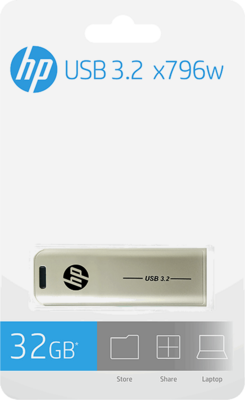 PNY HP X796W USB 3.1 FLASH DRIVE 32GB - HPFD796L-32