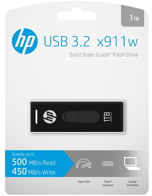 PNY HP SOLID STATE GRADE USB FLASH DRIVE X911W 1TB - HPFD911W-1TB