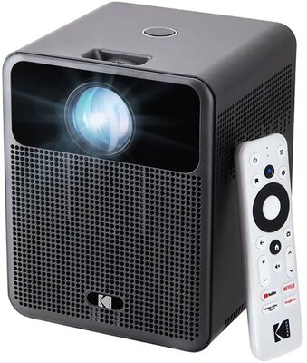 KODAK HD10 okos projektor, Full HD, 5W hangszóró, 200 ANSI-Lumen Android TV, iOS képernyő tükrözés