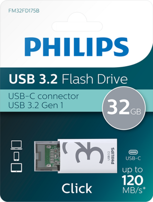 USB Flash Ram 32GB Philips Shadow Grey 3.2 - PH114937