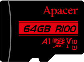 Apacer MicroSD kártya 64GB - AP64GMCSX10UB-R