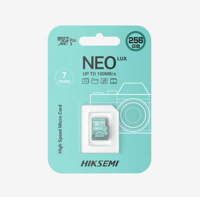 HIKSEMI NEO LUX TF Card 256GB - HS-TF-D3(STD)/256G/NEO LUX/WW