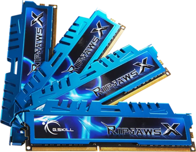 DDR3 G.SKILL RipjawsX 1600MHz 32GB - F3-1600C9Q-32GXM (KIT 4DB)