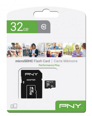 PNY microSDHC Performance Plus 32GB - P-SDU32G10PPL-GE