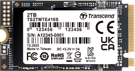 Transcend PCIe Gen 4x4 M.2 SSD 1TB - TS1TMTE410S