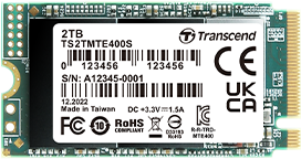 Transcend GEN3X4 NVME SSD 256GB - TS256GMTE400S