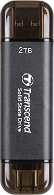 Transcend EXTERNAL SSD ESD310C USB 10GBPS TYPE C/A 2TB - TS2TESD310C