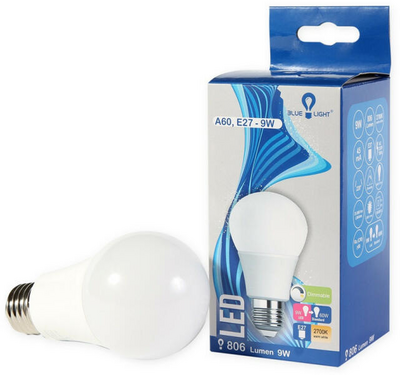 Blue Light E27 9W LED izzó 2700K - LEDBL859