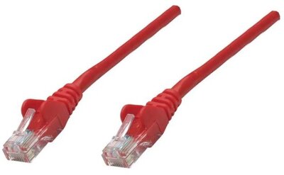 Manhattan Kábel - U/UTP Patch (RJ45 to RJ45, Cat6, 0.25m, Piros) - 739924