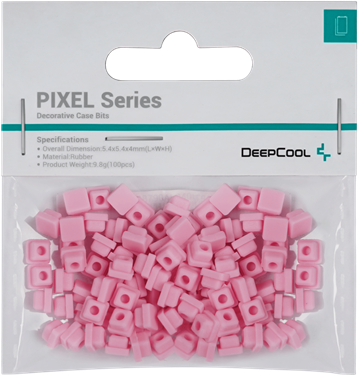 DeepCool Számítógépház Kiegészítő - PIXEL PK (100db, pink, szilikon)