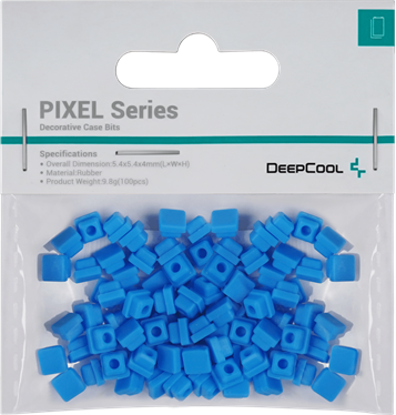 DeepCool Számítógépház Kiegészítő - PIXEL BU (100db, kék, szilikon)