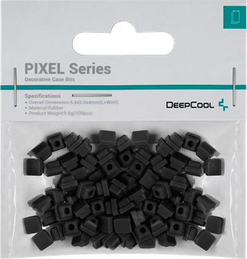 DeepCool Számítógépház Kiegészítő - PIXEL BK (100db, fekete, szilikon)