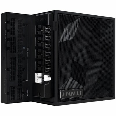 Lian Li - EDGE EG1000 1000W 80+ Gold PCIe 5.1, ATX 3.1 tápegység with USB HUB - Fekete