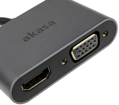akasa - USB Type-C 2 az 1-ben adapter - AK-CBCA23-18BK