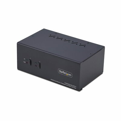 Startech - 2 portos, dupla monitoros DisplayPort és HDMI KVM kapcsoló - P2ADDH462-KVM-SWITCH