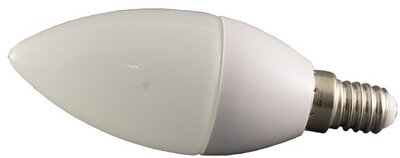 OPTONICA - LED Gyertya izzó-E14, 4W, meleg fehér fény, 320 Lm, 3000K