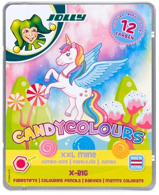 Jolly X-Big Candy Colours 12 darabos extra vastag színesceruza készlet - 3099-0137