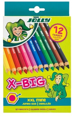 Jolly X-Big extra vastag 12 darabos színesceruza készlet