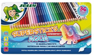 Jolly Superstick Kinderfest Aqua 36 darabos színesceruza készlet