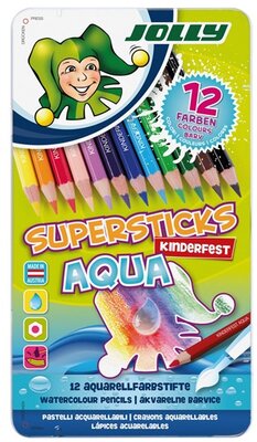 Jolly Superstick Kinderfest Aqua 12 darabos színesceruza készlet