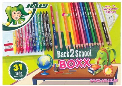 Jolly Back To School All In Boxx 31 darabos iskolakezdő készlet