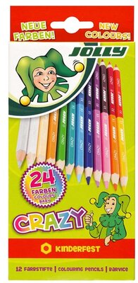 Jolly Superstick Crazy 12 db/24 szín kétvégű színesceruza készlet