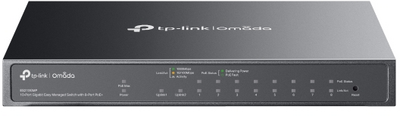 TP-Link - ES210GMP Omada 10-Port Gigabit Easy Managed Switch with 8-Port PoE+