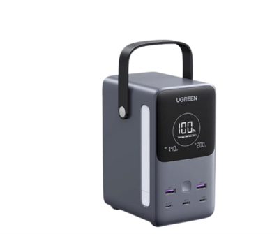 UGREEN - Power Bank 48000mAh, 300W, 2x USB-C, 2x USB-A - Szürke - 25286