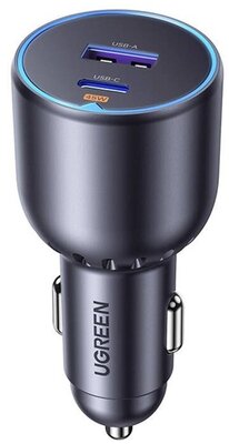 UGREEN - EC701 63W USB/USB-C fekete autós töltő - 35023