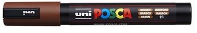 Uni POSCA PC-5M barna marker