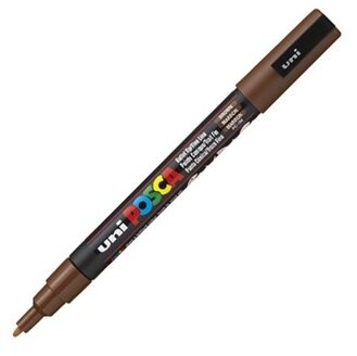 Uni POSCA PC-3M barna marker