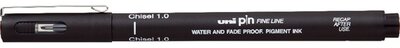 Uni PIN vágott hegyű 1 mm fekete rajzmarker