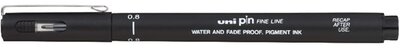 Uni PIN 0,8 mm fekete rajzmarker