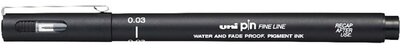 Uni PIN 0,03 mm fekete rajzmarker