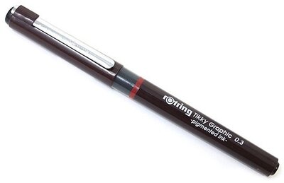 Rotring Tikky Graphic 0,3mm bordó tűfilc