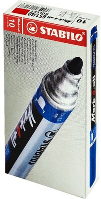 Stabilo Mark-4-All 10db/csomag piros gömb hegyű alkoholos marker