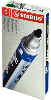 Stabilo Mark-4-All 10db/csomag zöld gömb hegyű alkoholos marker