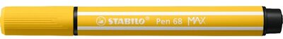 Stabilo Pen 68 MAX vágott hegyű sárga prémium rostirón