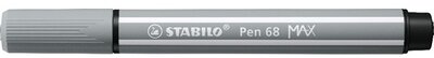 Stabilo Pen 68 MAX vágott hegyű középszürke prémium rostirón