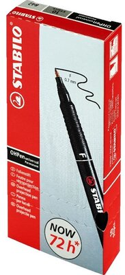 Stabilo OHPen 842"F" 10db/csomag fekete permanent marker