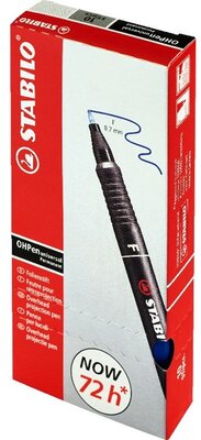 Stabilo OHPen 842"F" 10db/csomag kék permanent marker